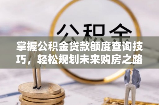 荷塘掌握公积金贷款额度查询技巧，轻松规划未来购房之路