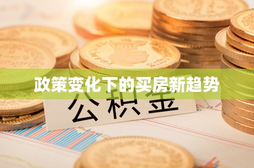 荷塘政策变化下的买房新趋势